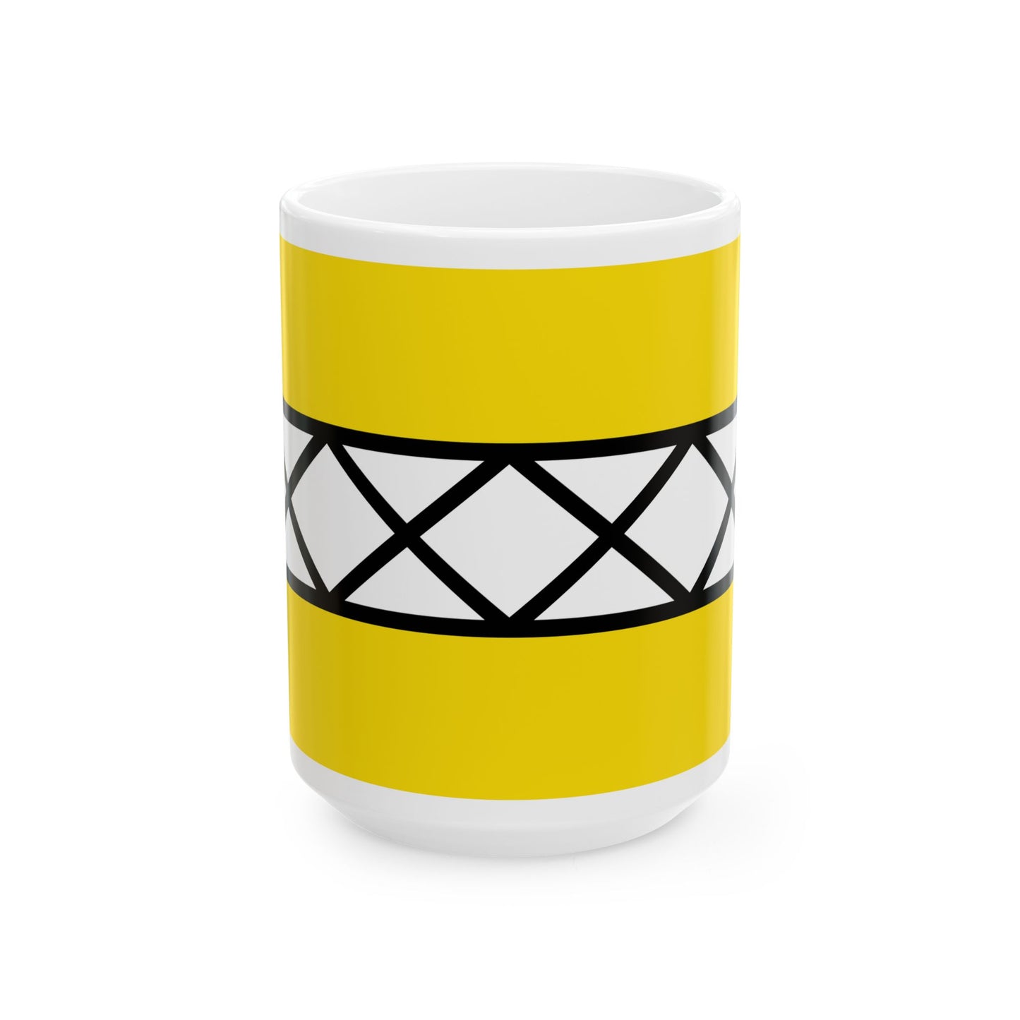 Flag of Hoeselt (Belgium) White Coffee Mug-15oz-Go Mug Yourself