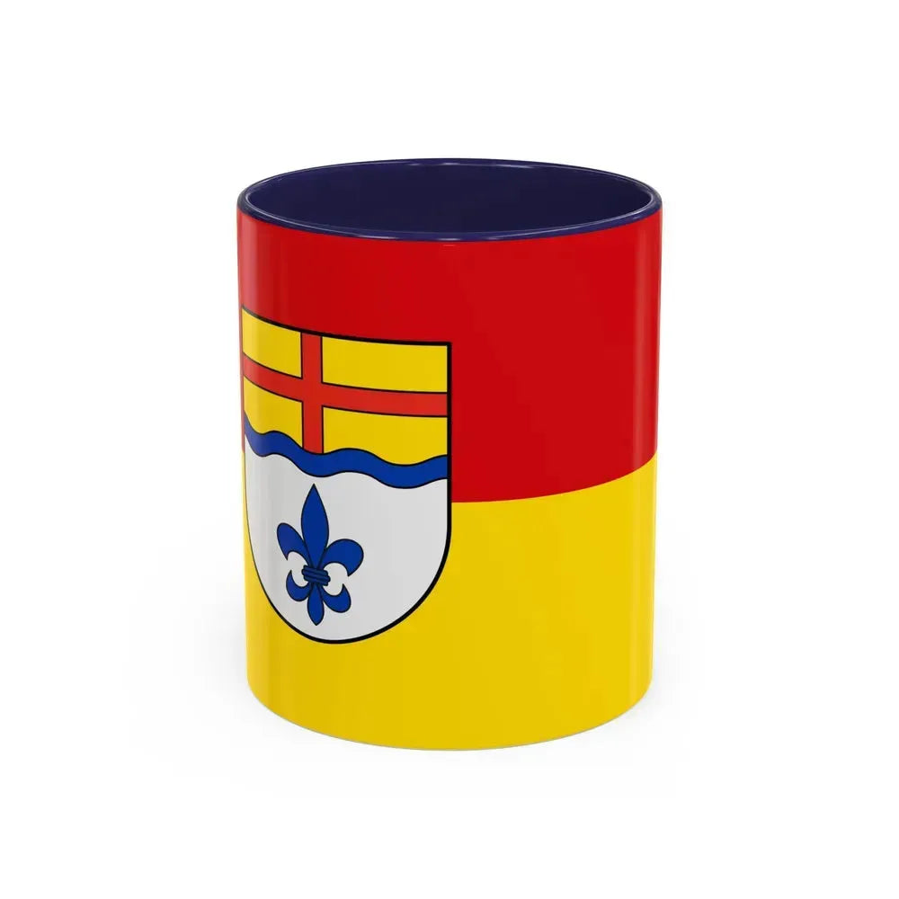 Flag of Hoexter Germany - Accent Coffee Mug 11oz Navy - Go Mug Yourself