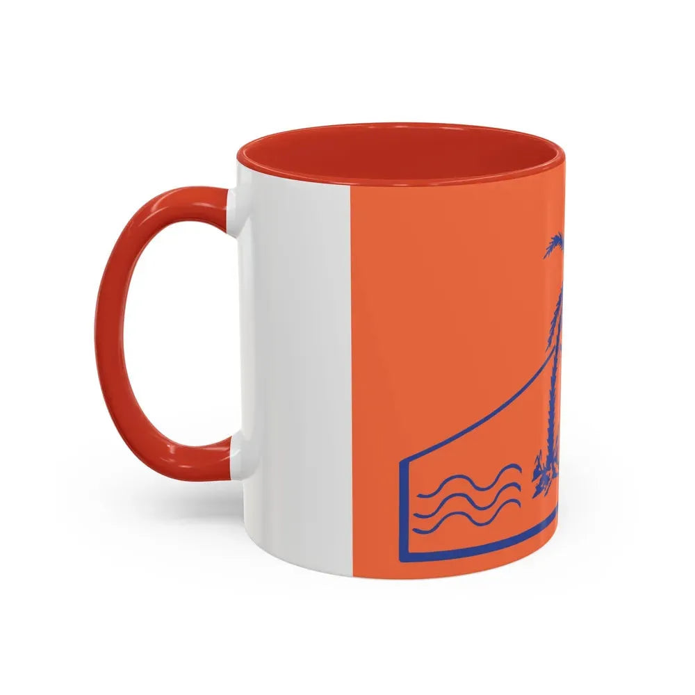 Flag of Hof Azza Regional Council Israel - Accent Coffee Mug - Go Mug Yourself