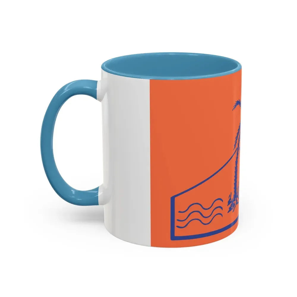 Flag of Hof Azza Regional Council Israel - Accent Coffee Mug - Go Mug Yourself