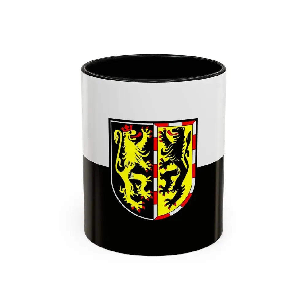 Flag of Hof Germany - Accent Coffee Mug 11oz Black - Go Mug Yourself