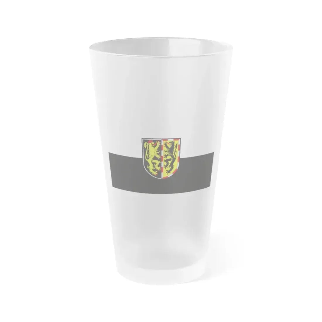 Flag of Hof Germany - Frosted Pint Glass 16oz 16oz Frosted - Go Mug Yourself