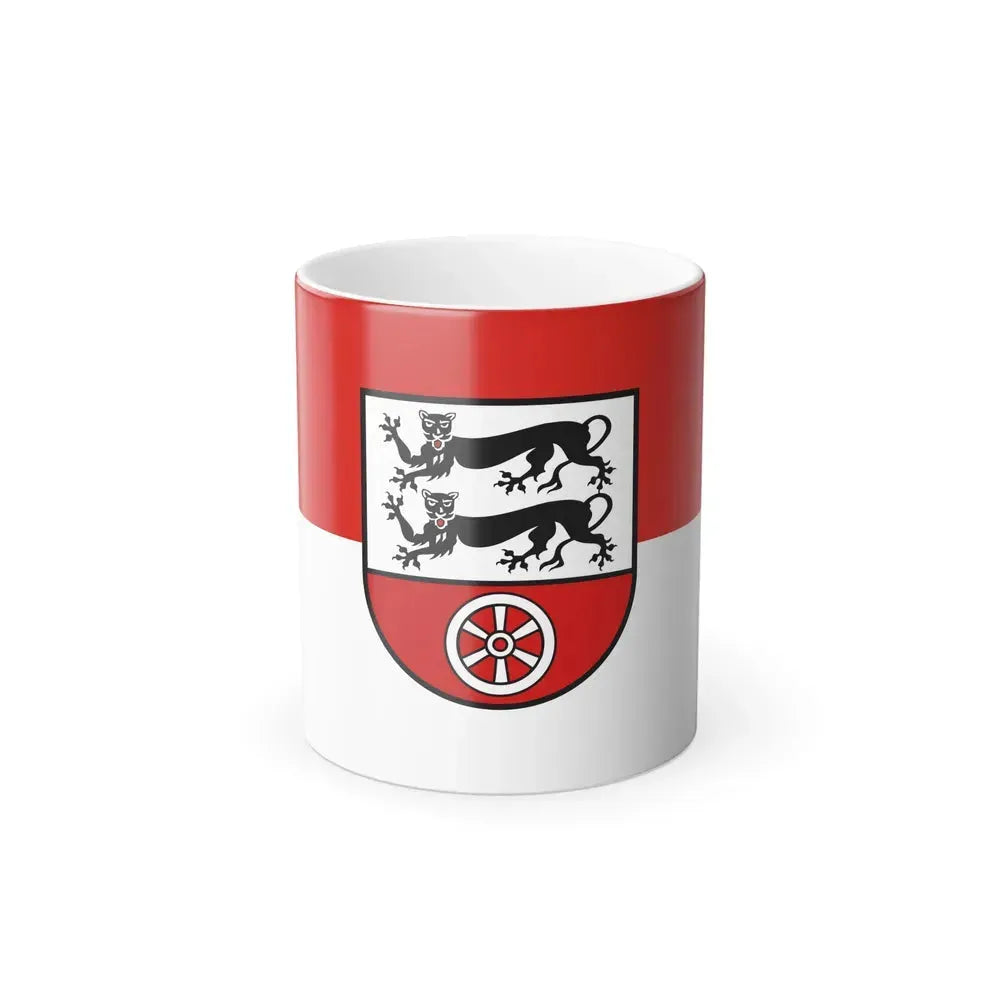 Flag of Hohenlohekreis Germany - Color Changing Coffee Mug 11oz - Go Mug Yourself