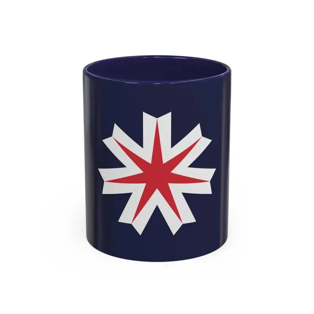 Flag of Hokkaido Prefecture Japan - Accent Coffee Mug 11oz Navy - Go Mug Yourself