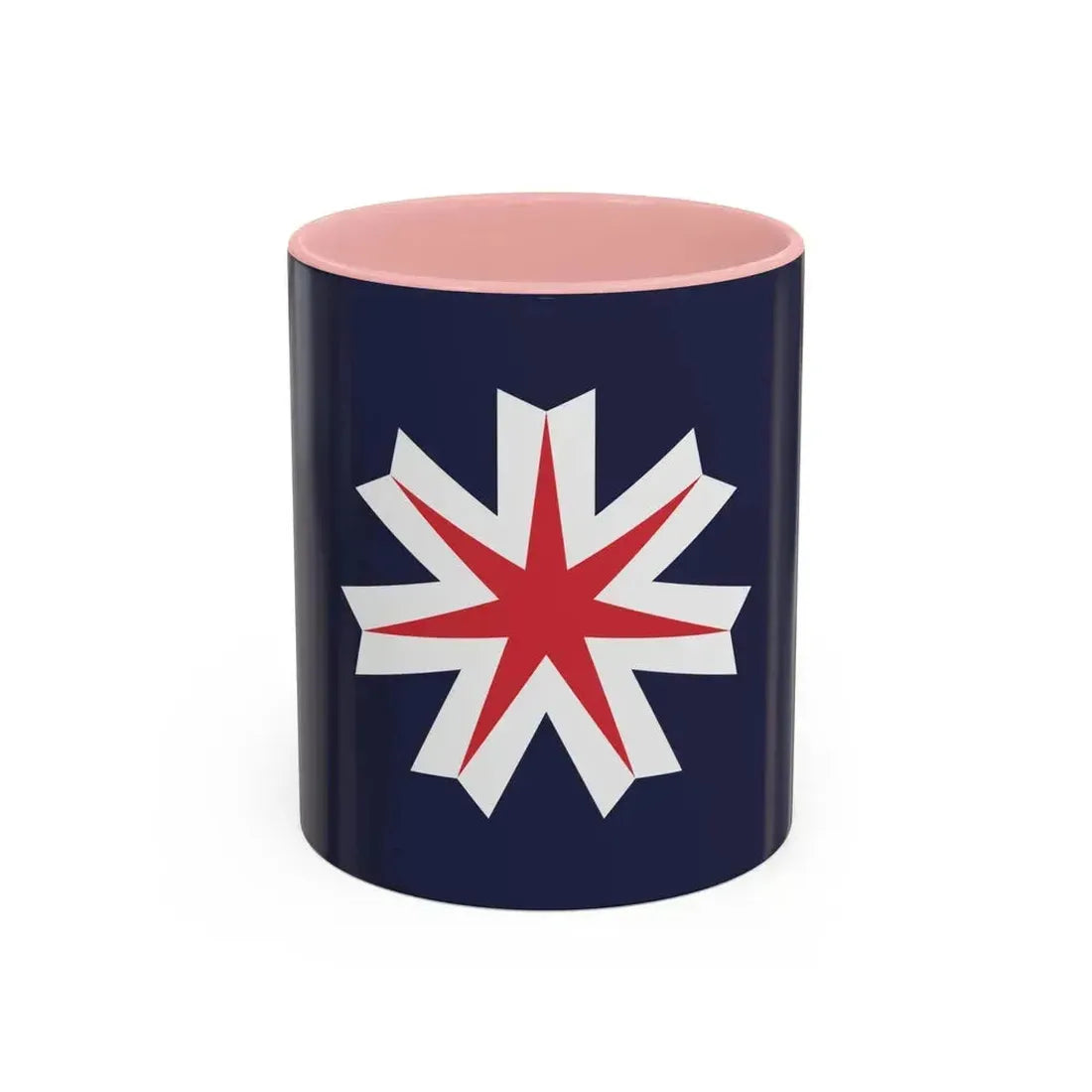 Flag of Hokkaido Prefecture Japan - Accent Coffee Mug 11oz Pink - Go Mug Yourself