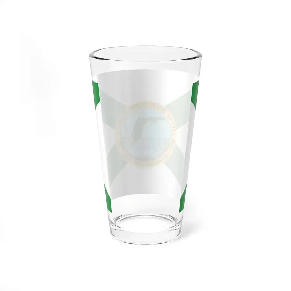 Flag of Hollywood Florida (United States) Pint Glass 16oz - Go Mug Yourself