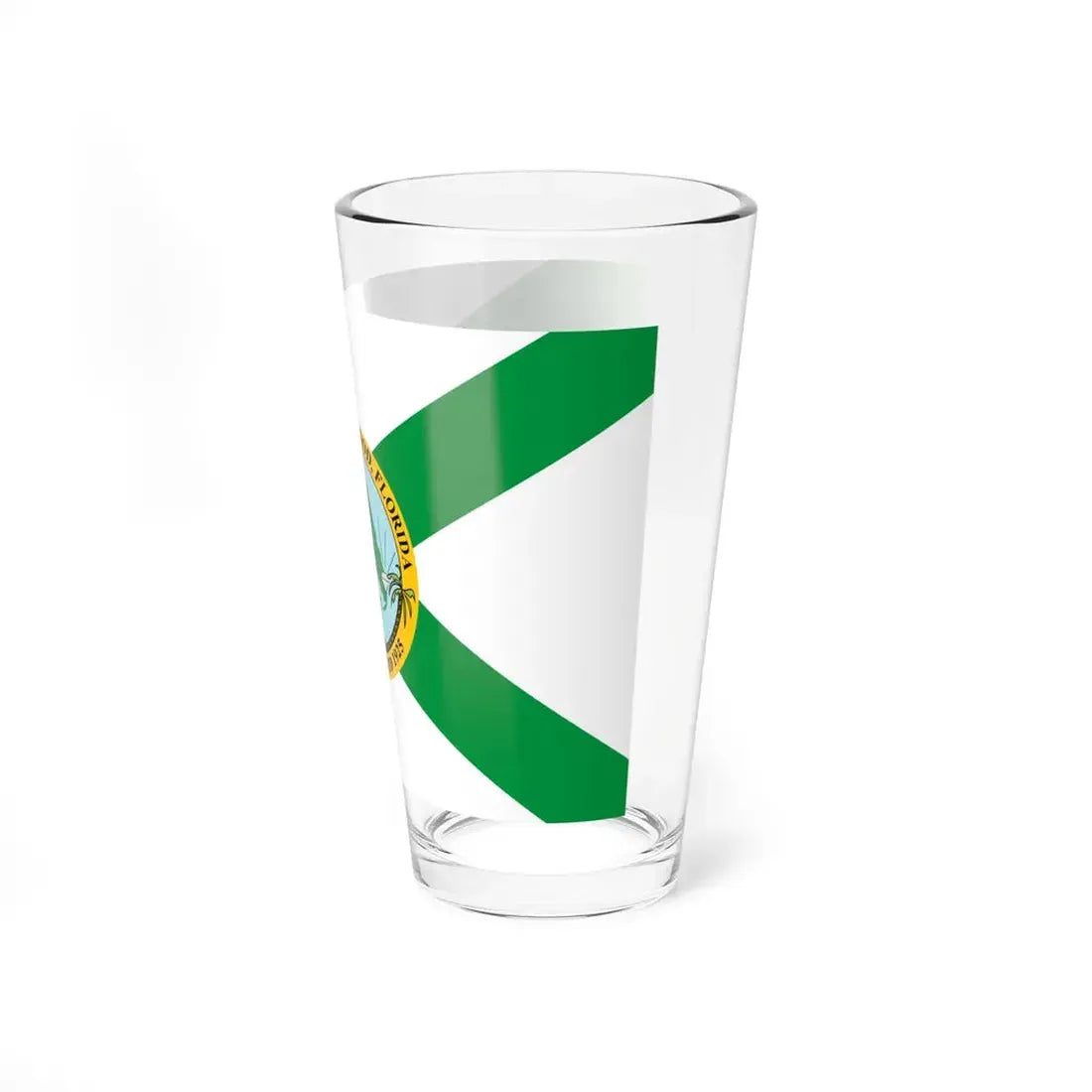 Flag of Hollywood Florida (United States) Pint Glass 16oz - Go Mug Yourself