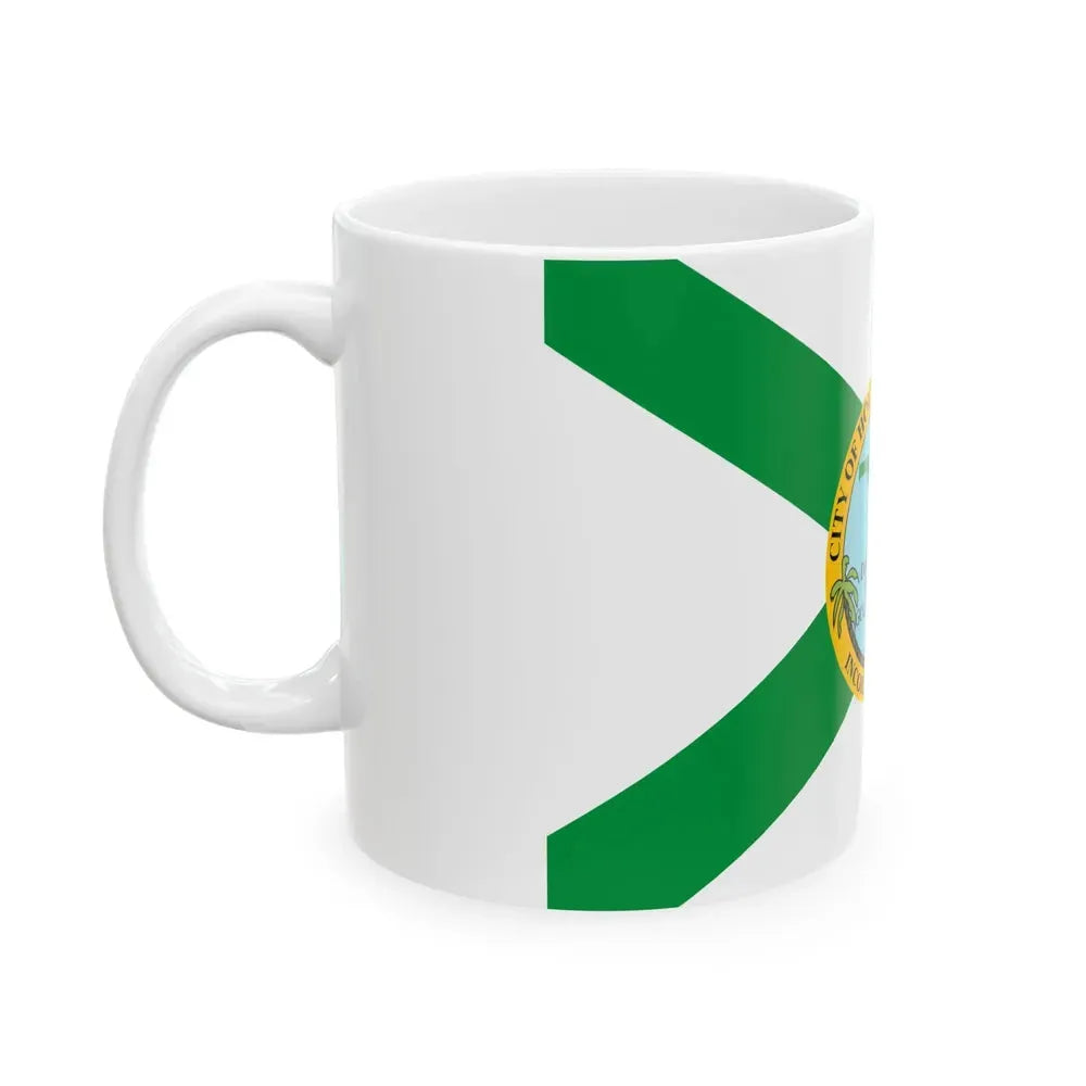 Flag of Hollywood Florida (United States) White Coffee Mug - Go Mug Yourself
