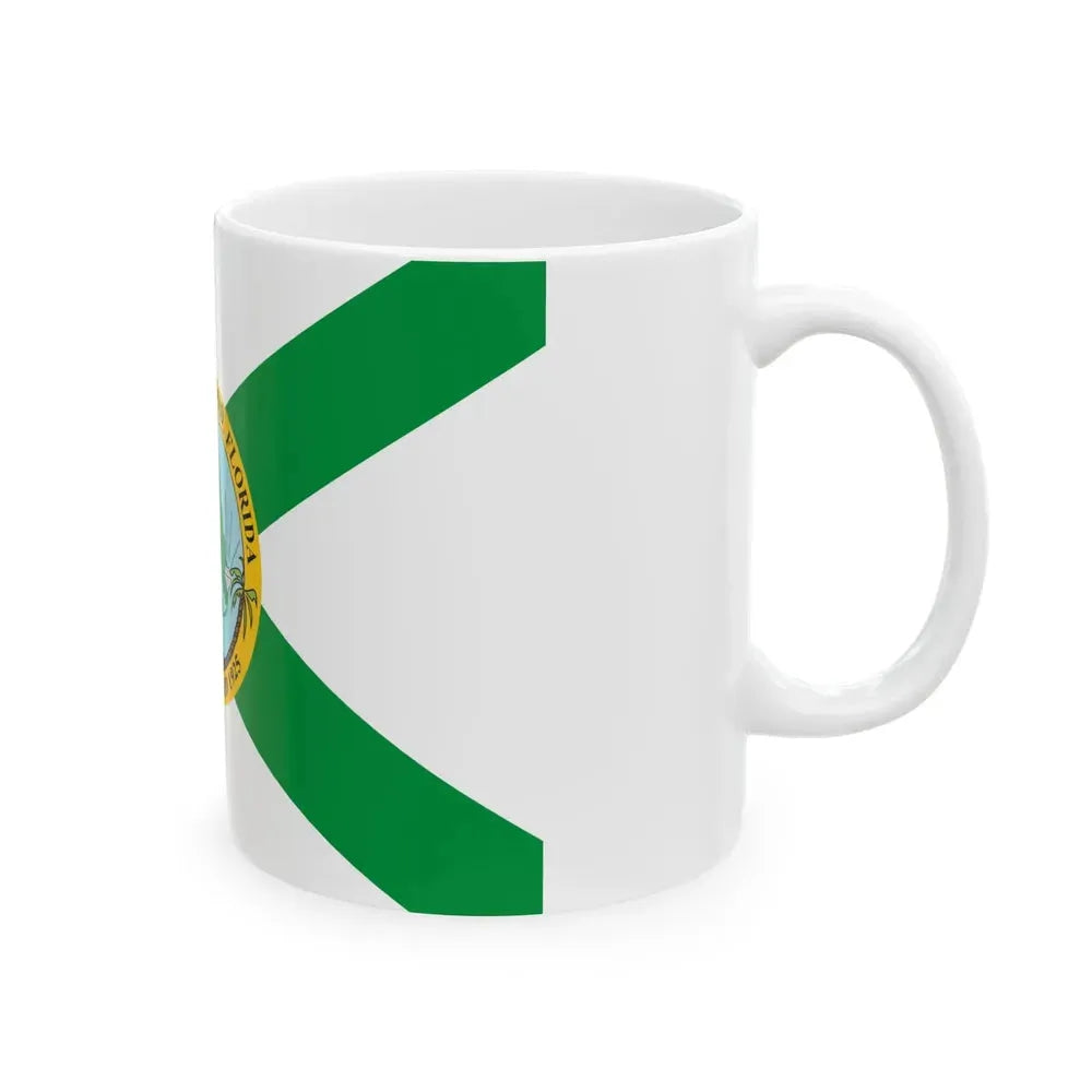 Flag of Hollywood Florida (United States) White Coffee Mug - Go Mug Yourself