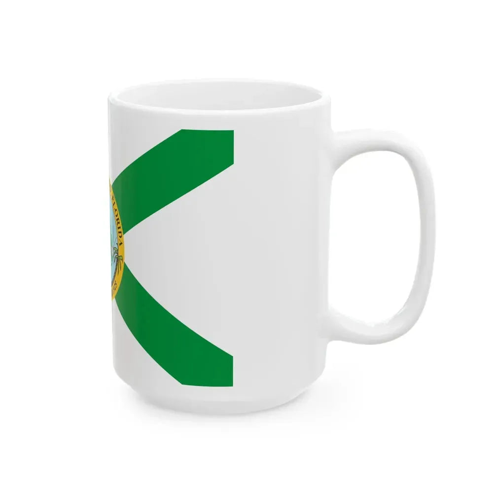 Flag of Hollywood Florida (United States) White Coffee Mug - Go Mug Yourself