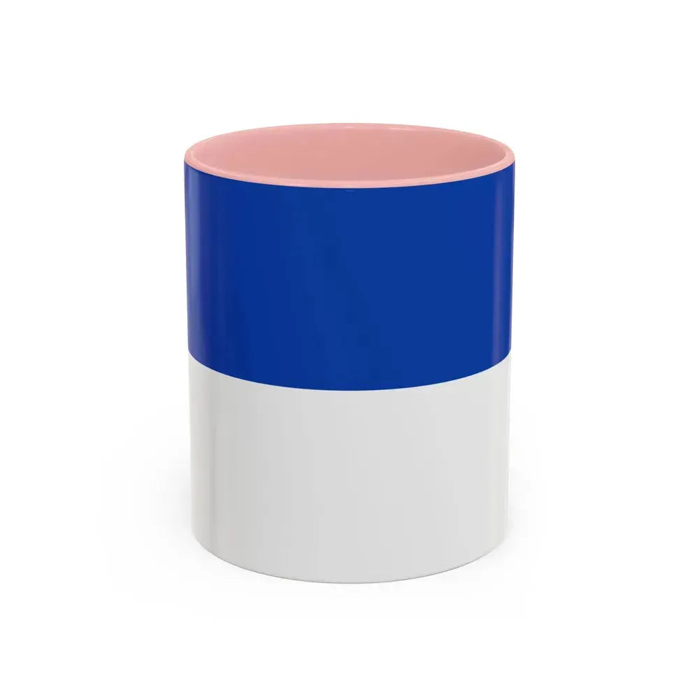 Flag of Holzminden Germany - Accent Coffee Mug 11oz Pink - Go Mug Yourself