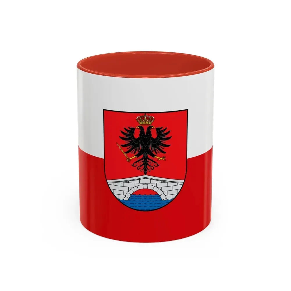 Flag of Honda Tolima Colombia - Accent Coffee Mug 11oz Red - Go Mug Yourself