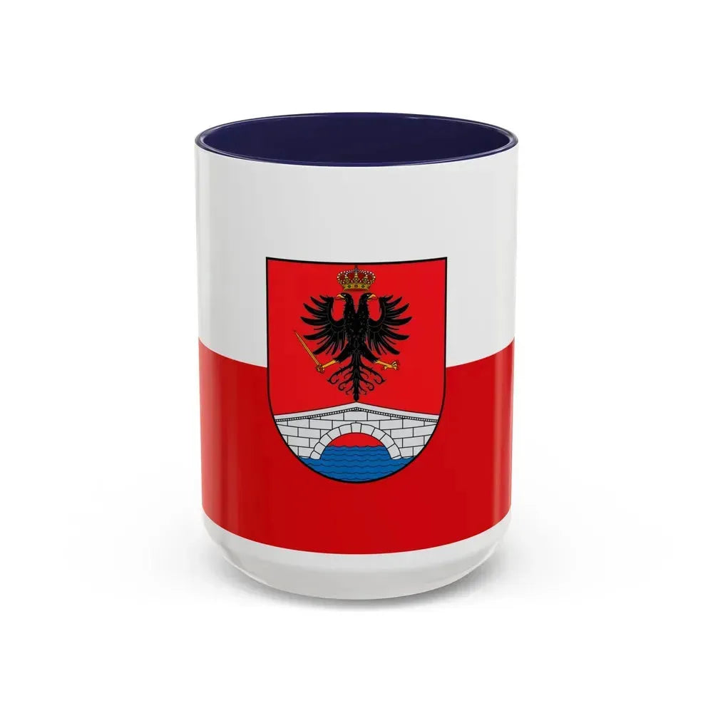 Flag of Honda Tolima Colombia - Accent Coffee Mug 15oz Navy - Go Mug Yourself
