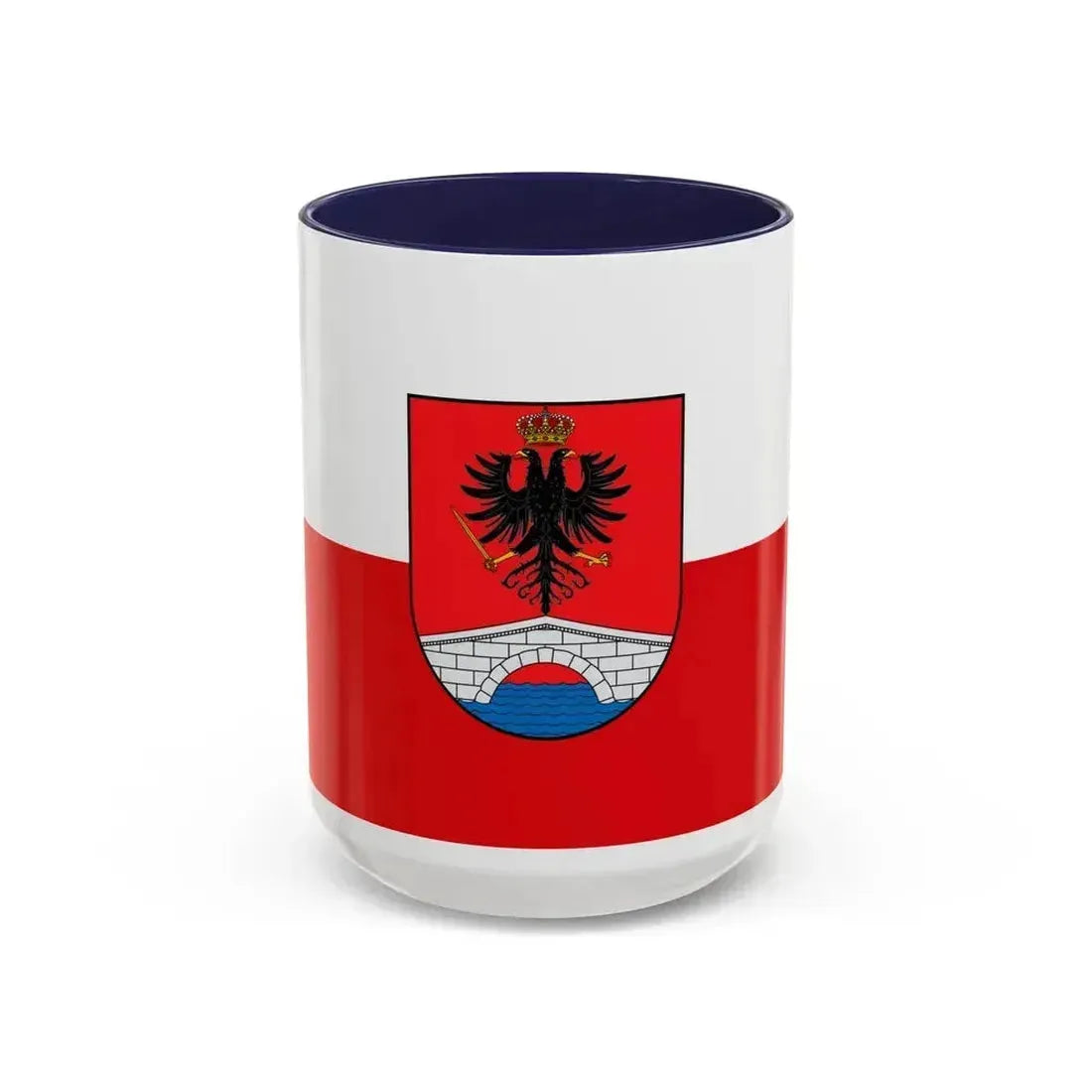 Flag of Honda Tolima Colombia - Accent Coffee Mug 15oz Navy - Go Mug Yourself