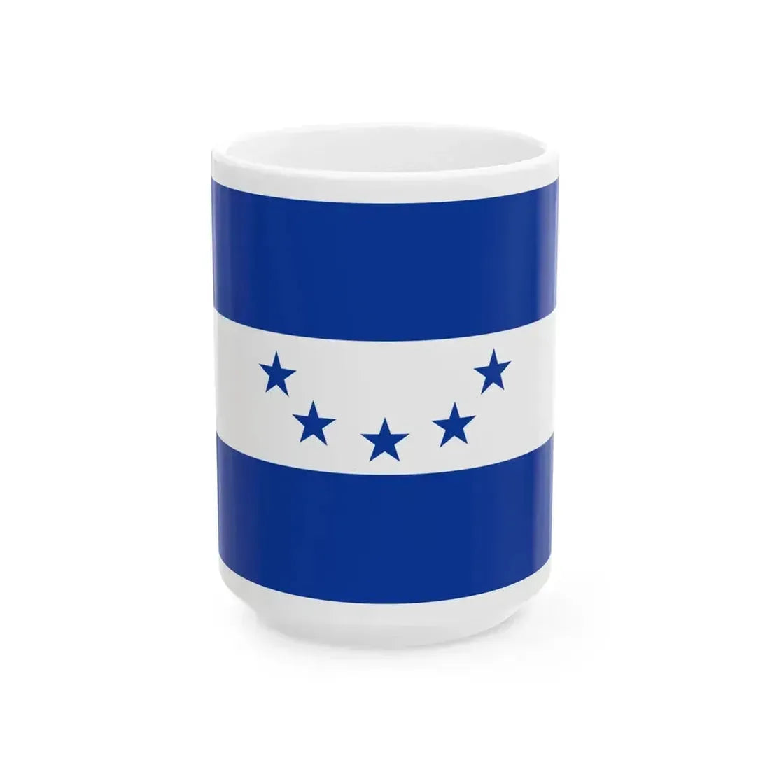 Flag of Honduras 1866-1898 Alternative (Honduras) White Coffee Mug 15oz - Go Mug Yourself