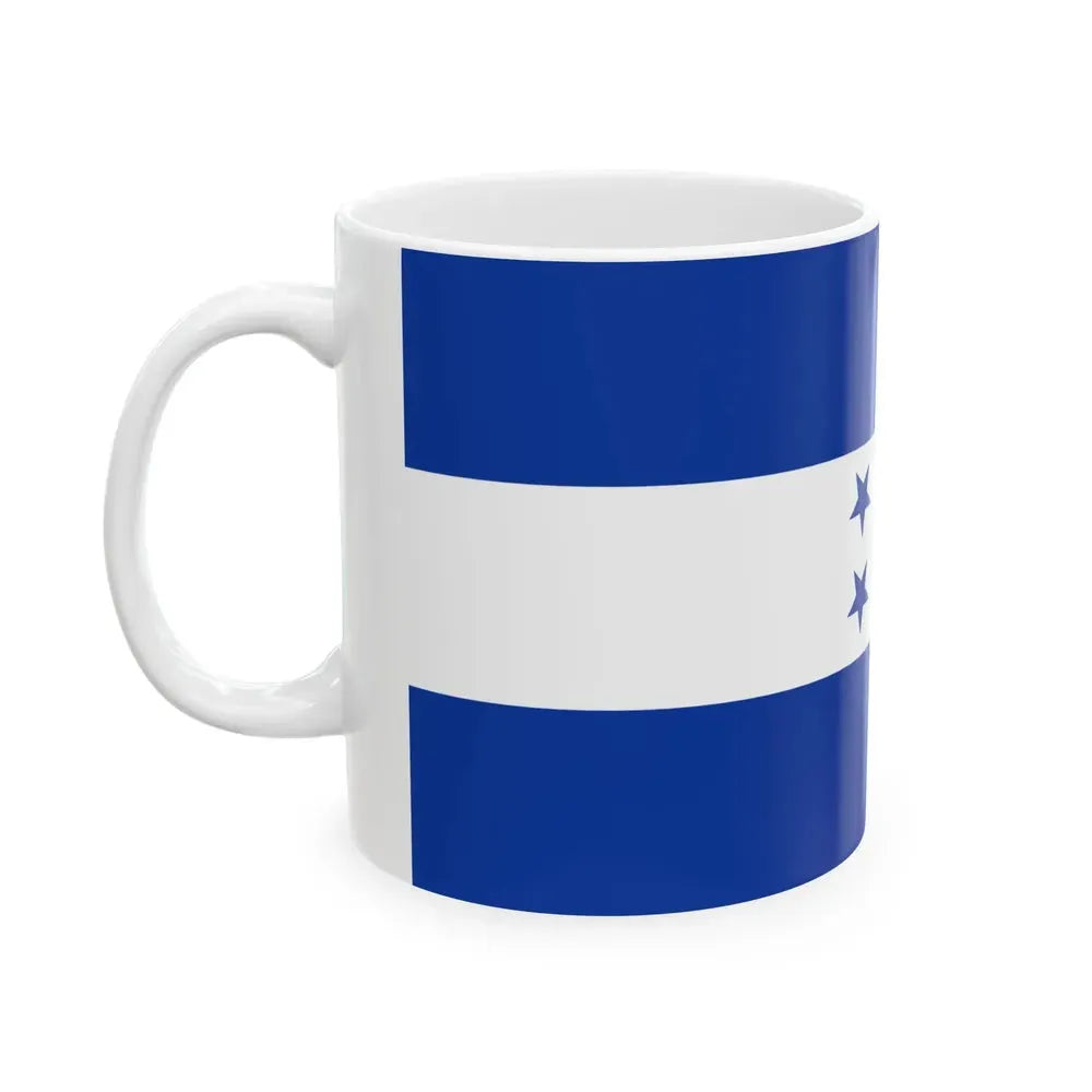 Flag of Honduras 1866-1898 (Honduras) White Coffee Mug - Go Mug Yourself