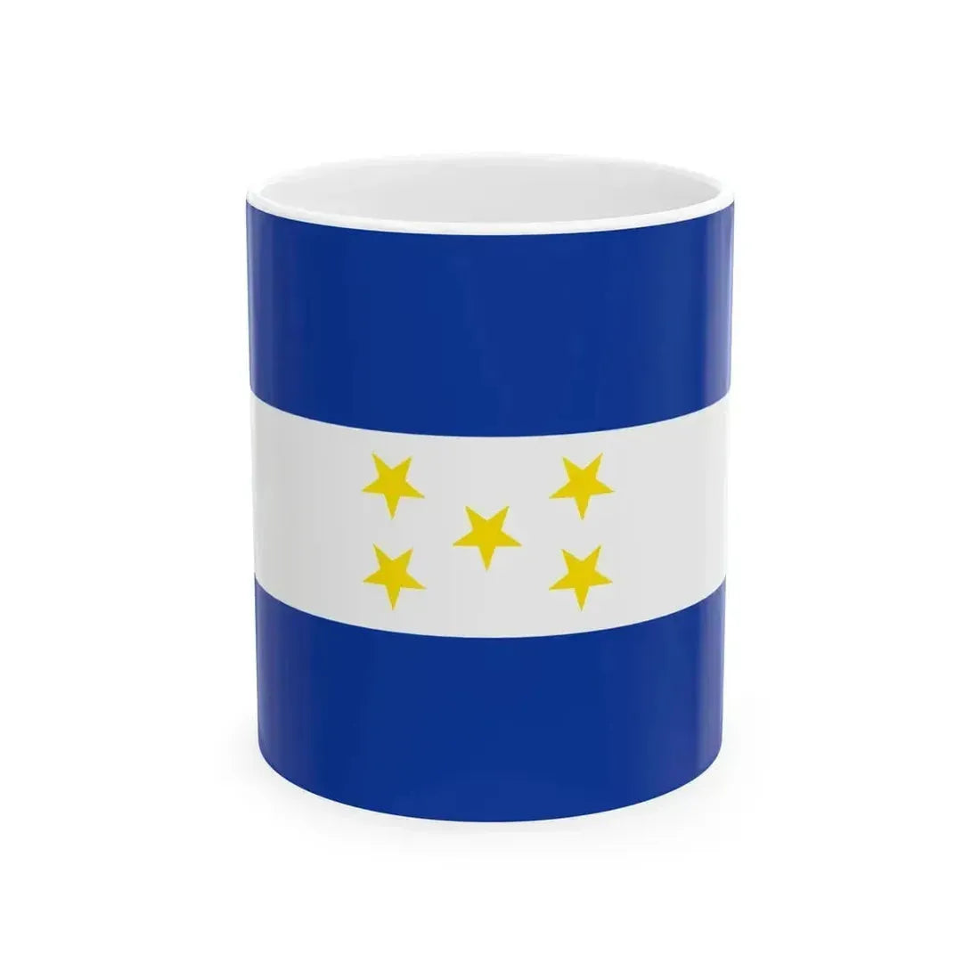 Flag of Honduras 1898-1949 (Honduras) White Coffee Mug 11oz - Go Mug Yourself