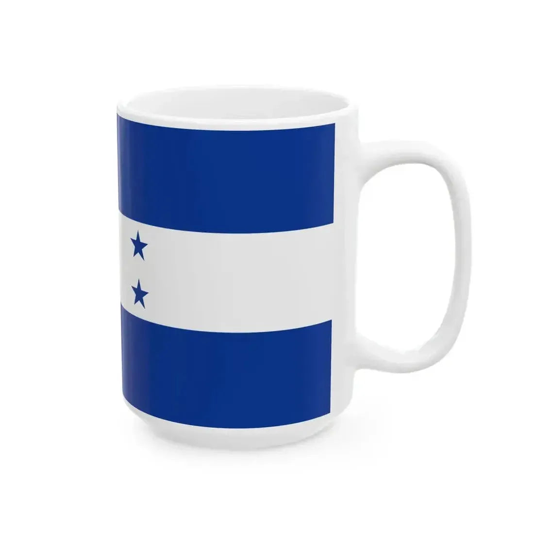 Flag of Honduras 1949-2022 (Honduras) White Coffee Mug - Go Mug Yourself