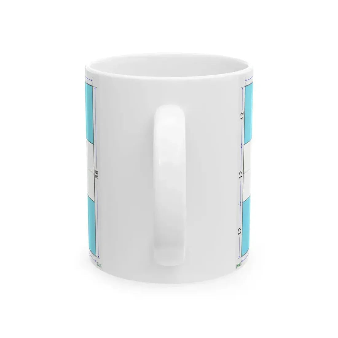Flag of Honduras construction sheet (Honduras) White Coffee Mug - Go Mug Yourself