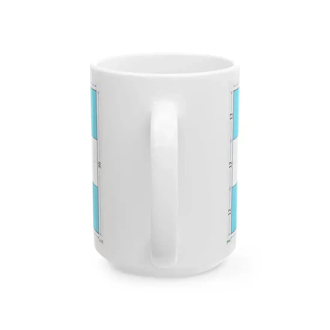 Flag of Honduras construction sheet (Honduras) White Coffee Mug - Go Mug Yourself