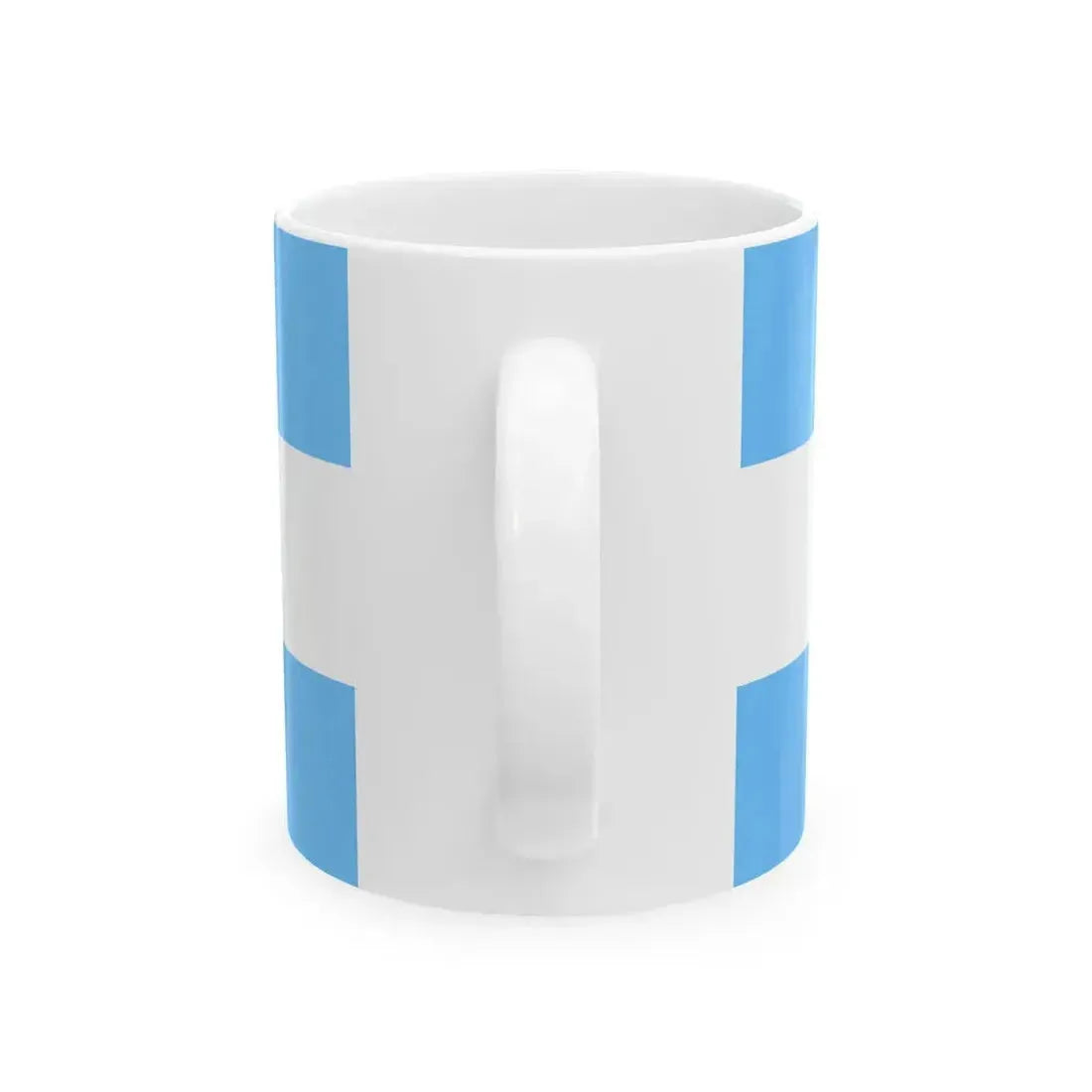 Flag of Honduras Maya blue (Honduras) White Coffee Mug - Go Mug Yourself