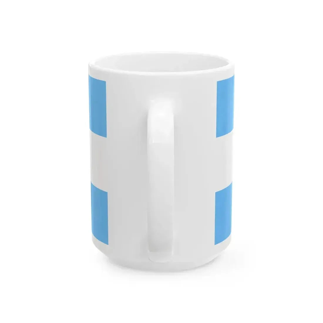 Flag of Honduras Maya blue (Honduras) White Coffee Mug - Go Mug Yourself