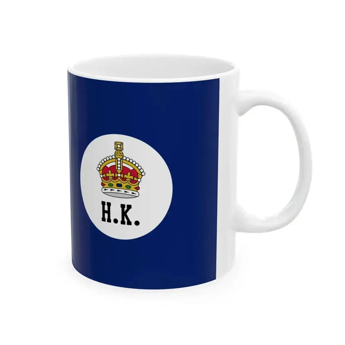 Flag of Hong Kong 1871-1876 (China) White Coffee Mug - Go Mug Yourself