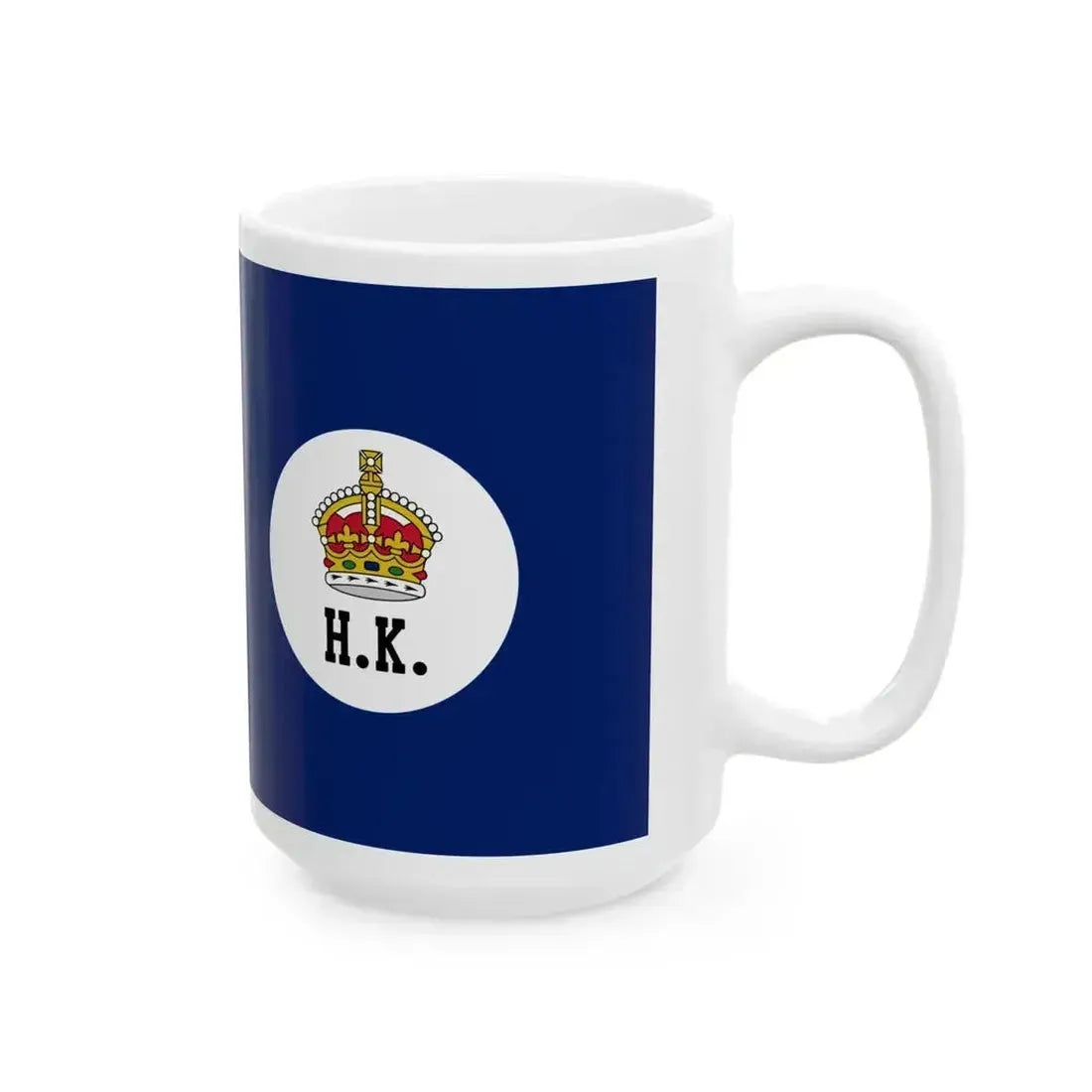 Flag of Hong Kong 1871-1876 (China) White Coffee Mug - Go Mug Yourself