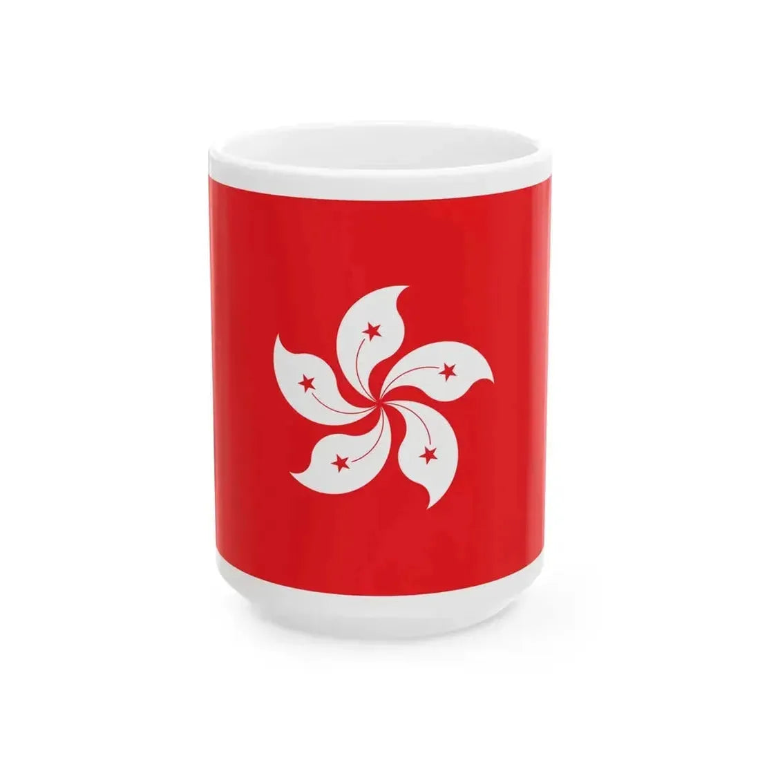 Flag of Hong Kong (China) White Coffee Mug 15oz - Go Mug Yourself