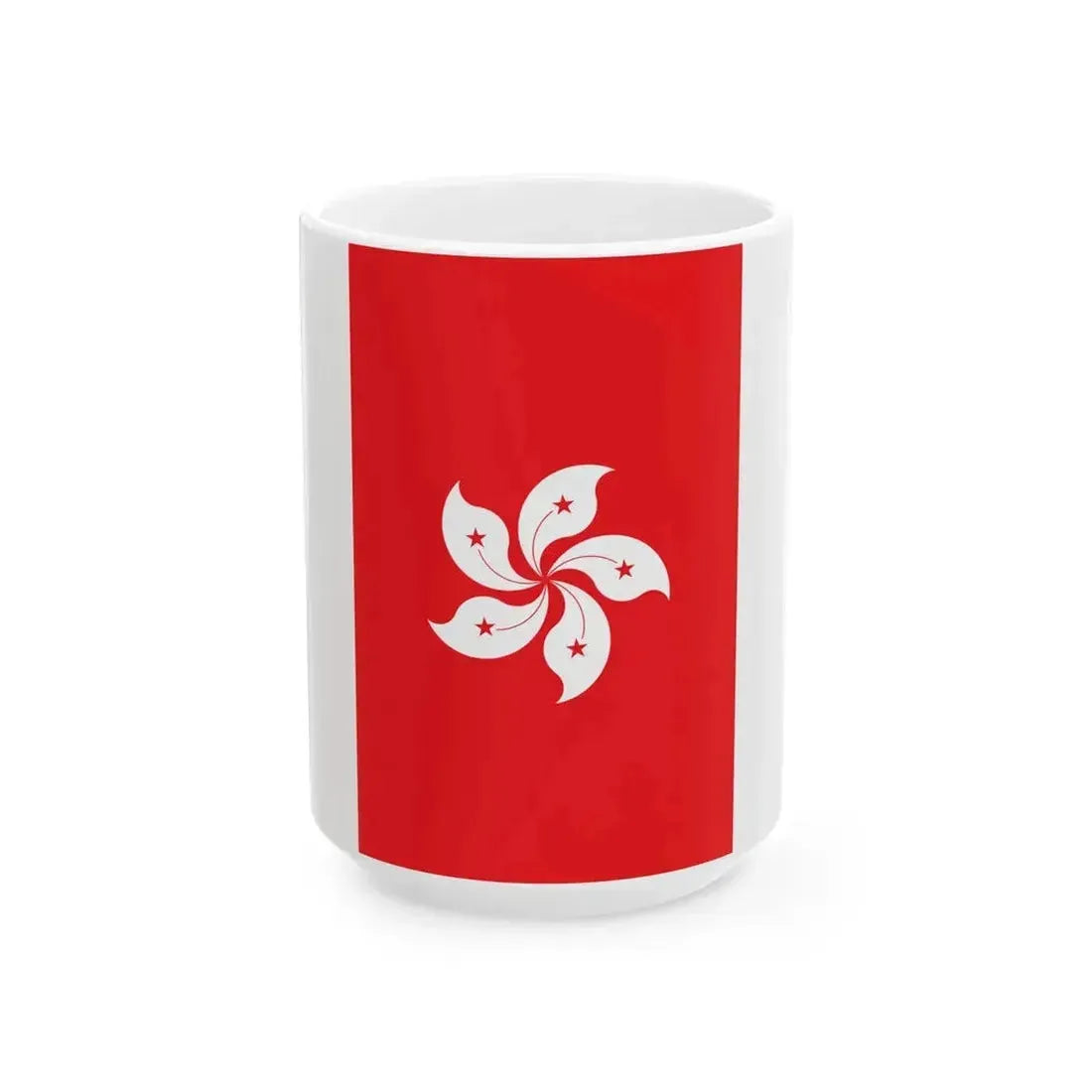 Flag of Hong Kong vertical (China) White Coffee Mug 15oz - Go Mug Yourself