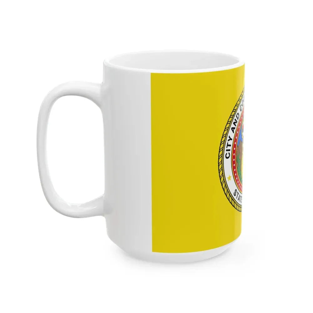 Flag of Honolulu Hawaii (United States) White Coffee Mug - Go Mug Yourself