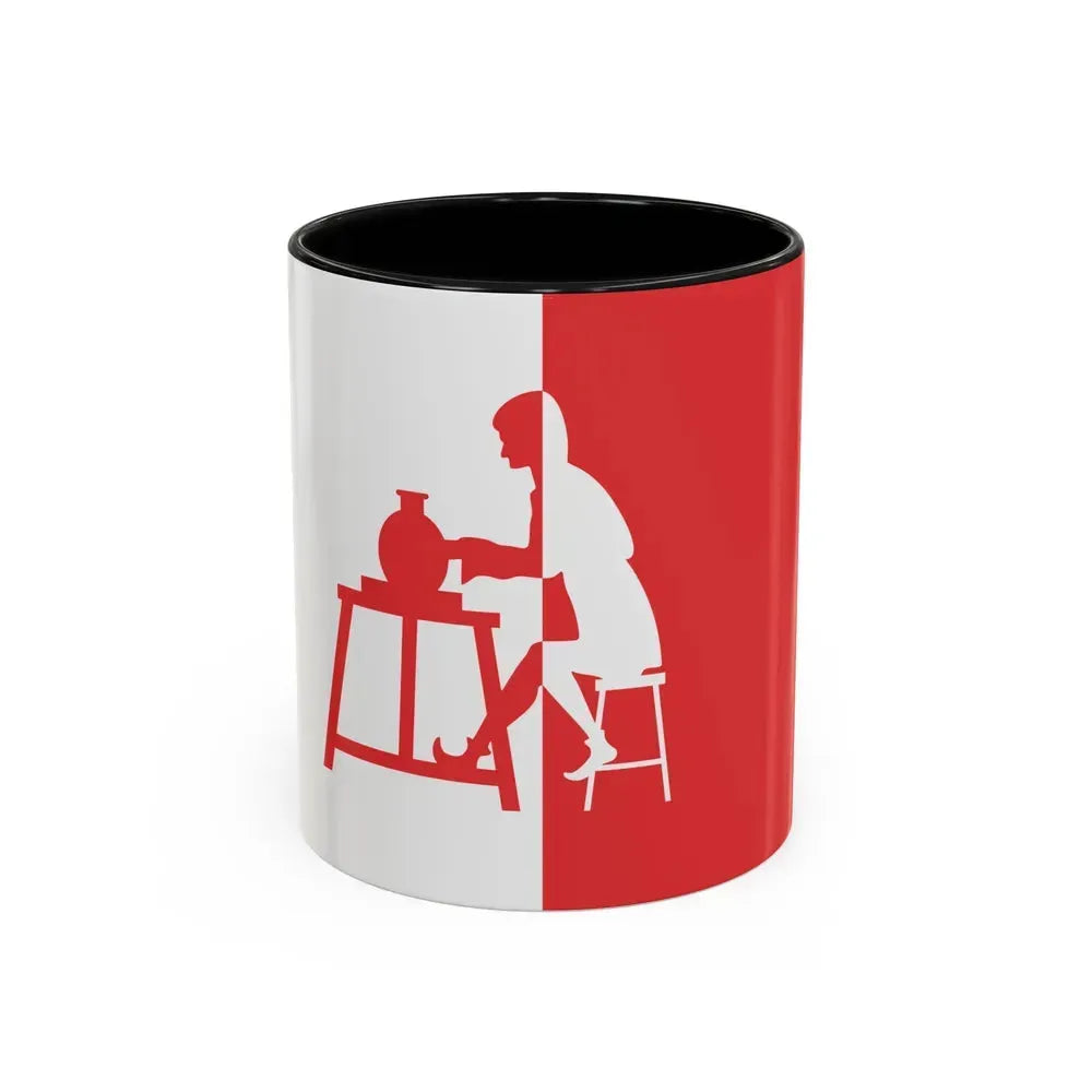 Flag of Horningsea UK - Accent Coffee Mug 11oz Black - Go Mug Yourself