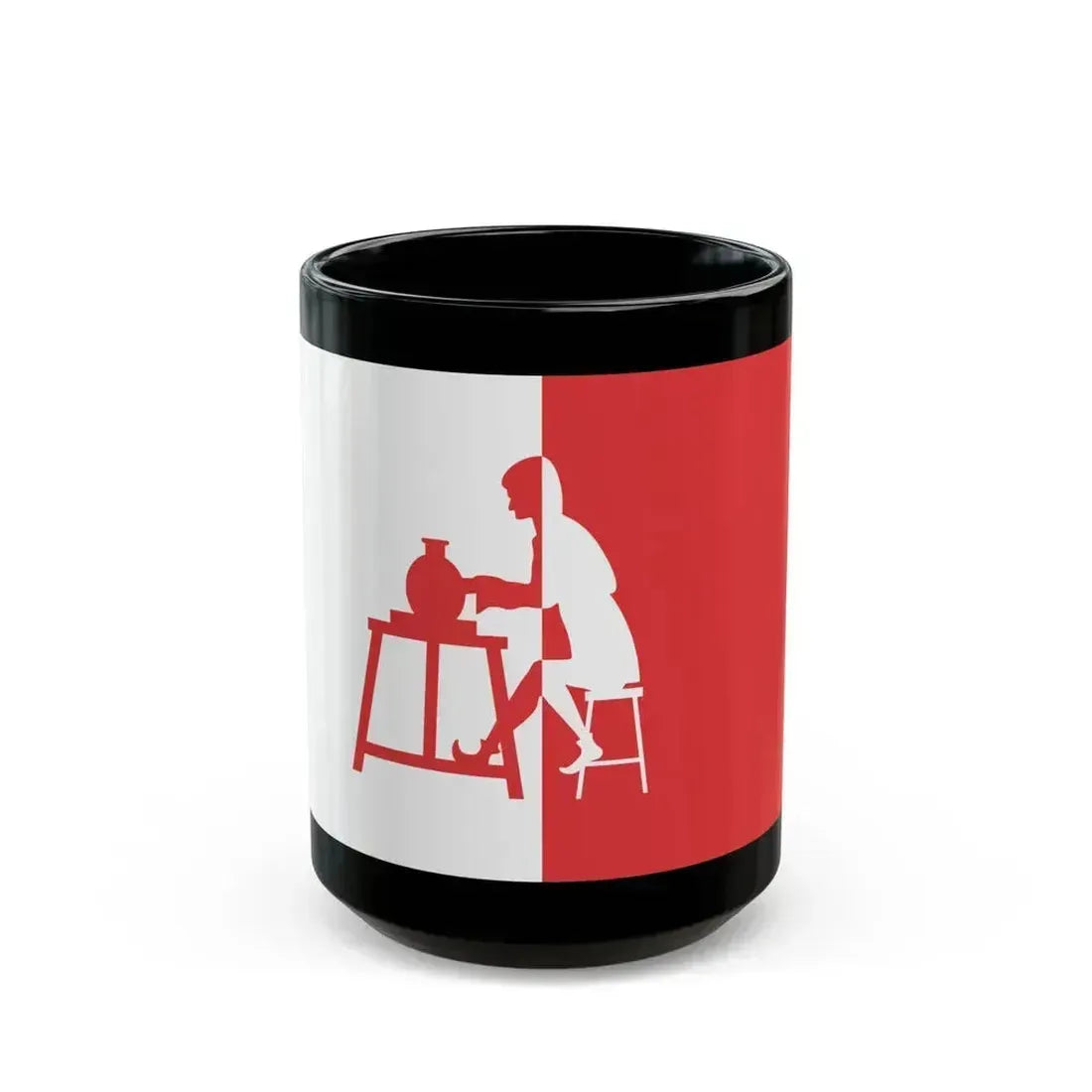 Flag of Horningsea UK - Black Coffee Mug 15oz - Go Mug Yourself