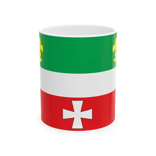 Flag of Hoshcha raion (Ukraine) White Coffee Mug 11oz - Go Mug Yourself