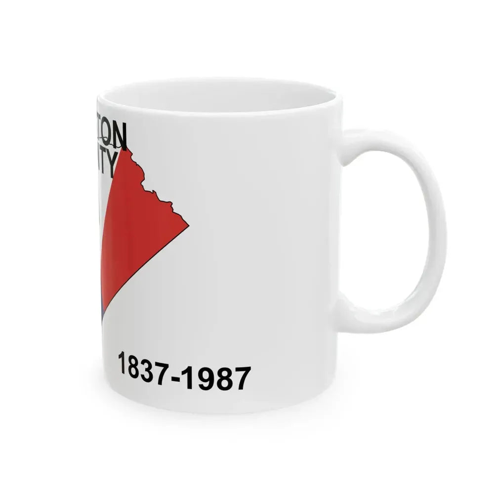 Flag of Houston County Texas (United States) White Coffee Mug - Go Mug Yourself