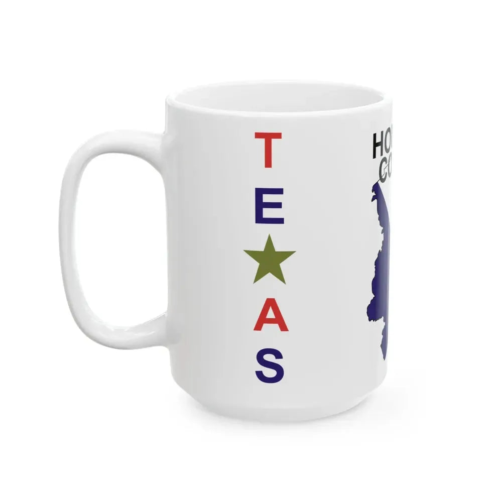 Flag of Houston County Texas (United States) White Coffee Mug - Go Mug Yourself