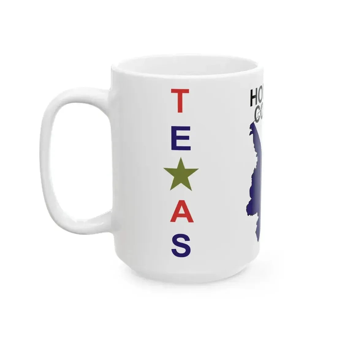 Flag of Houston County Texas (United States) White Coffee Mug - Go Mug Yourself