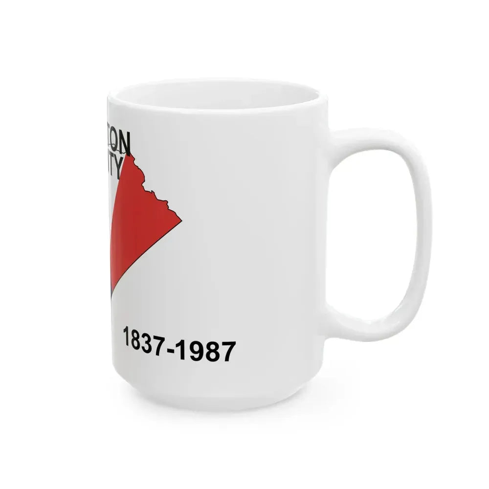 Flag of Houston County Texas (United States) White Coffee Mug - Go Mug Yourself