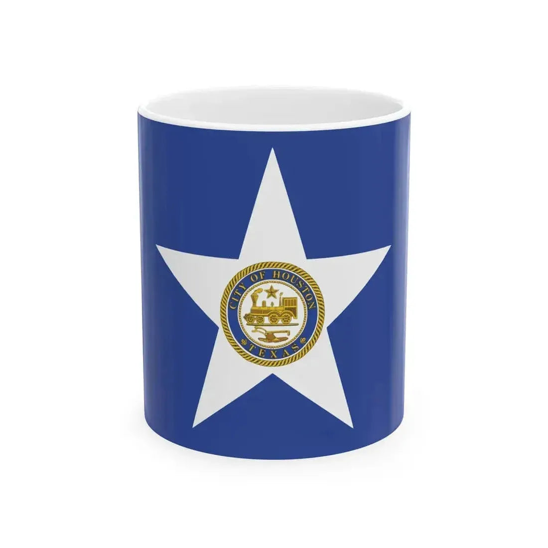 Flag of Houston Texas (United States) White Coffee Mug 11oz - Go Mug Yourself