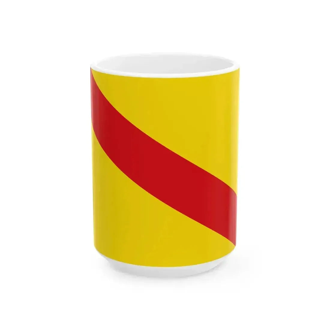 Flag of Hove (Belgium) White Coffee Mug 15oz - Go Mug Yourself