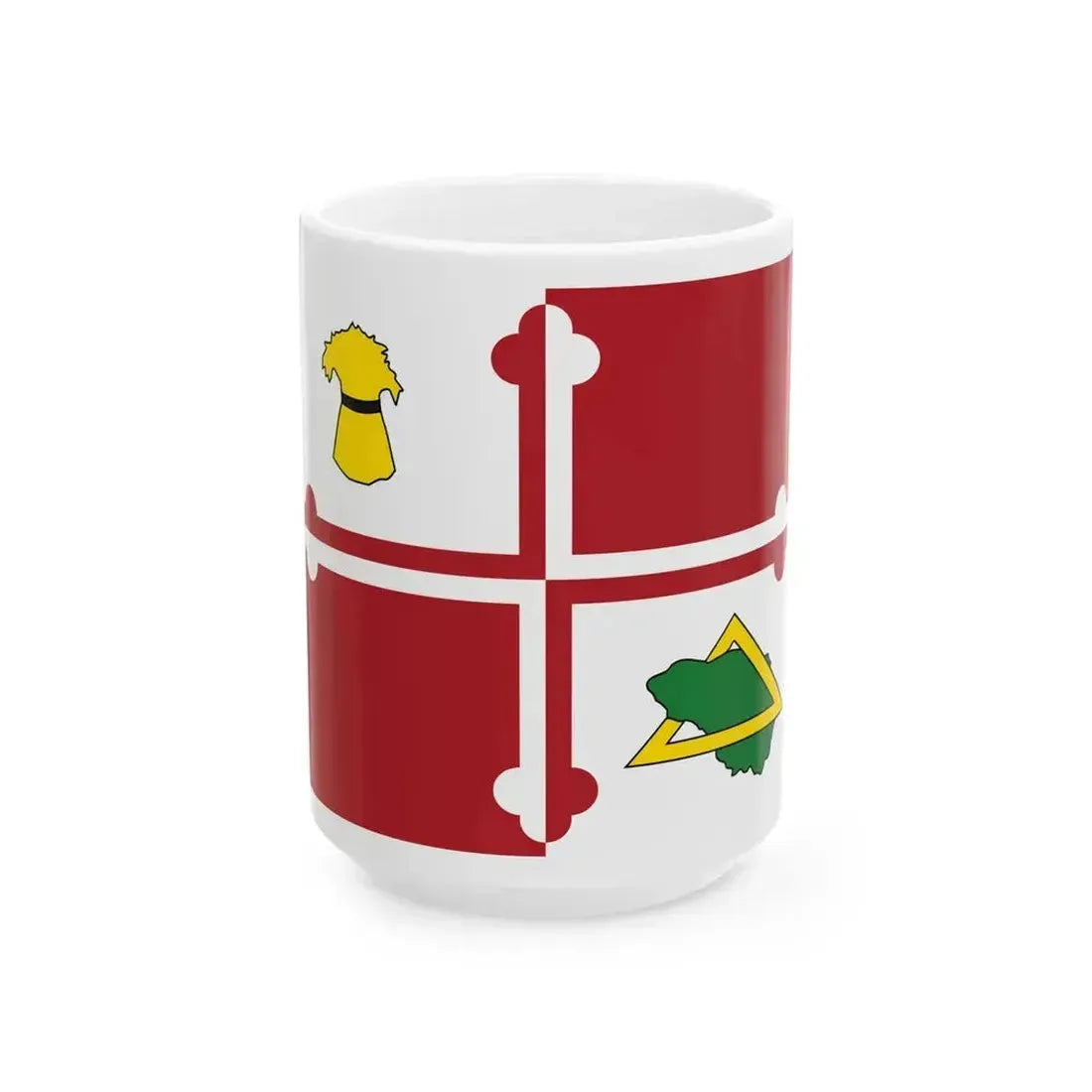 Flag of Howard County Maryland (United States) White Coffee Mug 15oz - Go Mug Yourself
