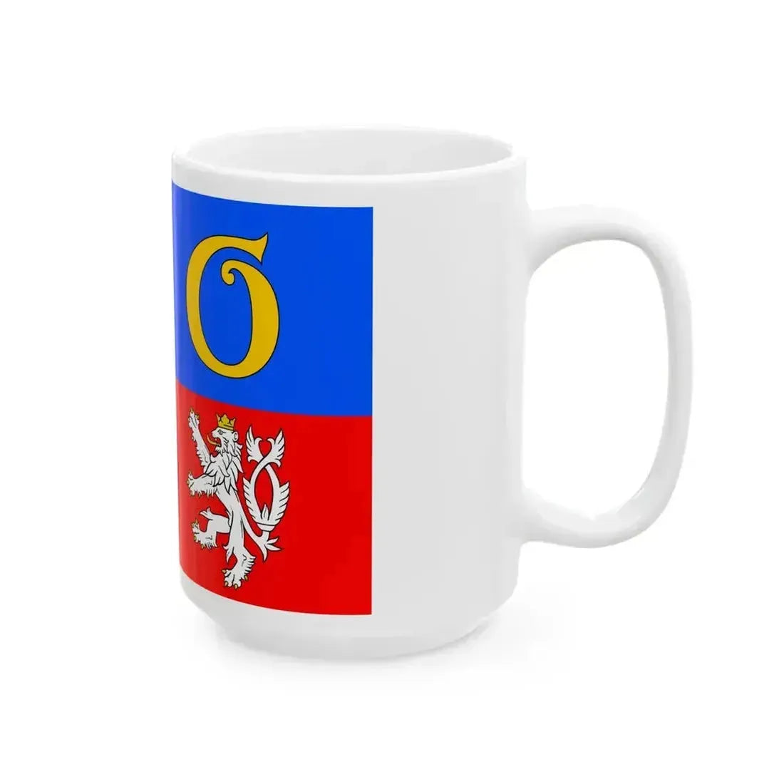 Flag of Hradec Kralove Region (Czech Republic) White Coffee Mug - Go Mug Yourself