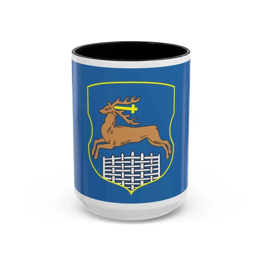 Flag of Hrodna Horadnia Grodno Russia - Accent Coffee Mug 15oz Black - Go Mug Yourself