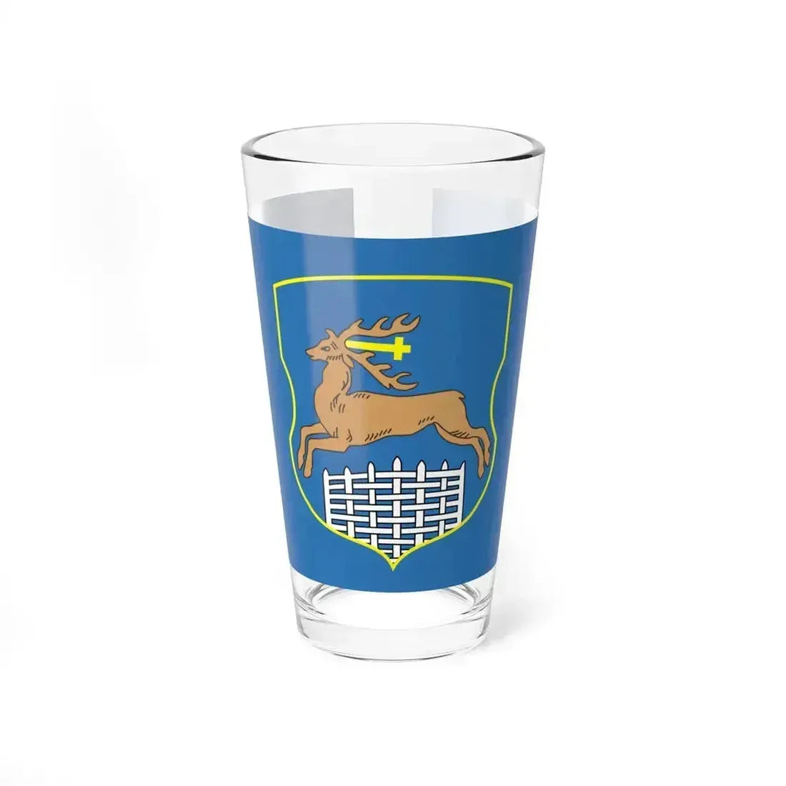 Flag of Hrodna Horadnia Grodno Russia - Pint Glass 16oz 16oz - Go Mug Yourself