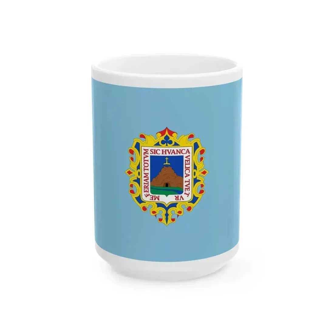 Flag of Huancavelica (Peru) White Coffee Mug 15oz - Go Mug Yourself