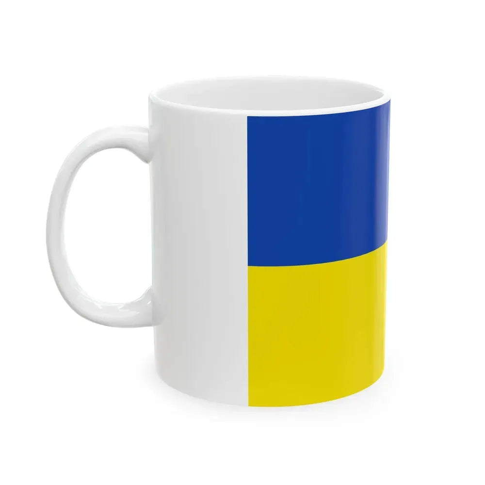 Flag of Huanuni Bolivia (Bolivia) White Coffee Mug - Go Mug Yourself