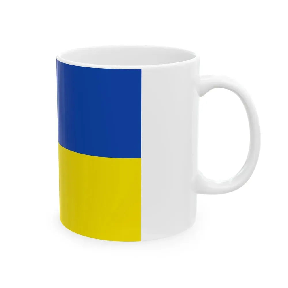 Flag of Huanuni Bolivia (Bolivia) White Coffee Mug - Go Mug Yourself