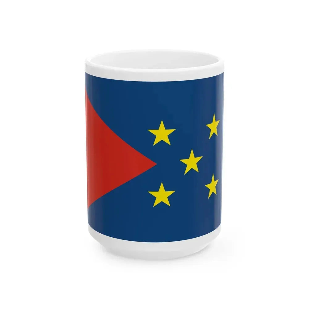 Flag of Huarina Bolivia (Bolivia) White Coffee Mug 15oz - Go Mug Yourself
