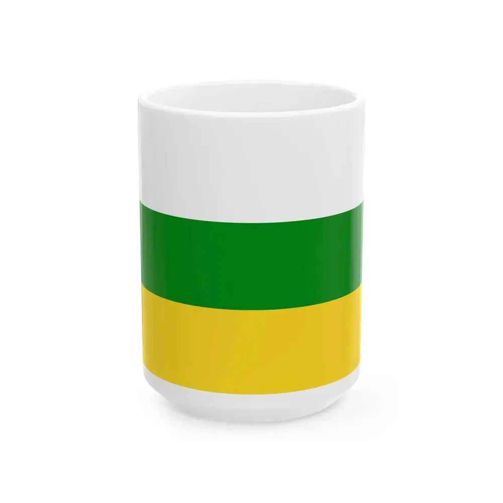 Flag of Huila (Colombia) White Coffee Mug 15oz - Go Mug Yourself