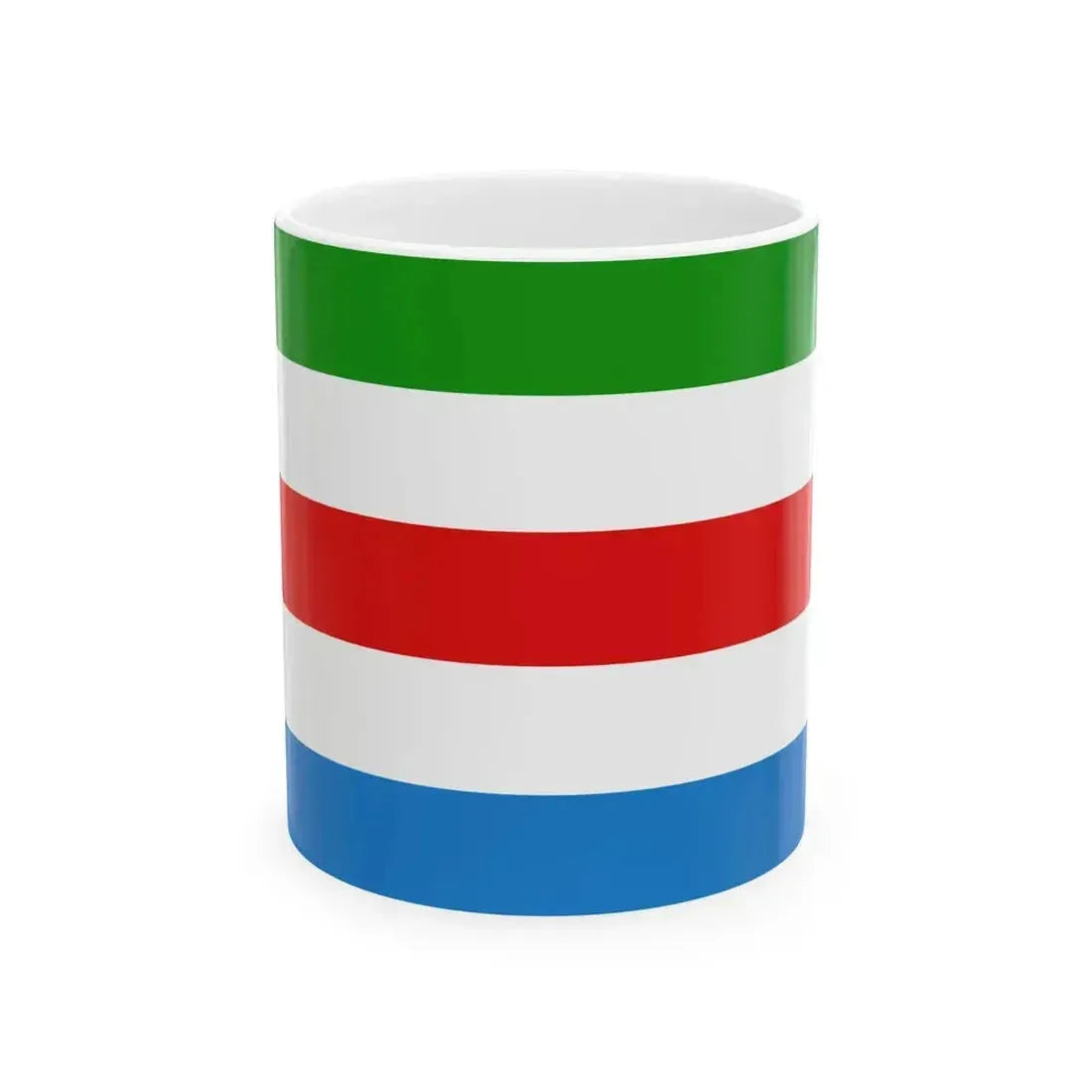 Flag of Huldenberg (Belgium) White Coffee Mug 11oz - Go Mug Yourself